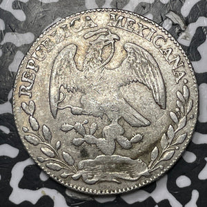 1864-Zs Mo Mexico 8 Reales Lot#JM7993 Large Silver!