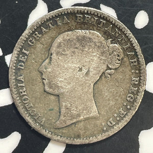 1872 Great Britain 6 Pence Sixpence Lot#T1852 Silver!