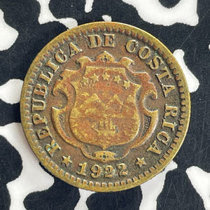 1922 Costa Rica 10 Centimos Lot#T8738