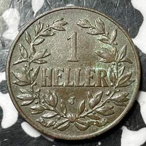 1911-J German East Africa 1 Heller Lot#D7890