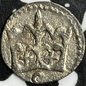 (1300-1400) Bohemia 1 Pfennig Lot#D6906 Silver! Nice!