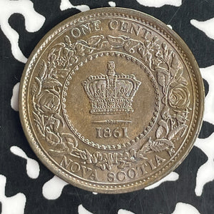 1861 Nova Scotia Large Cent Lot#T8244 Nice!