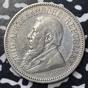 1895 South Africa 2 1/2 Shillings Lot#MK193 Silver!
