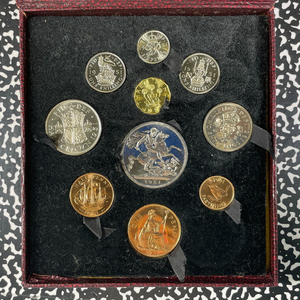 1951 G.B. Festival Of Britain 8x Coin Proof Set Lot#B2578 Silver! Original Box