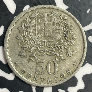 1931 Portugal 50 Centavos Lot#T3688 Better Date