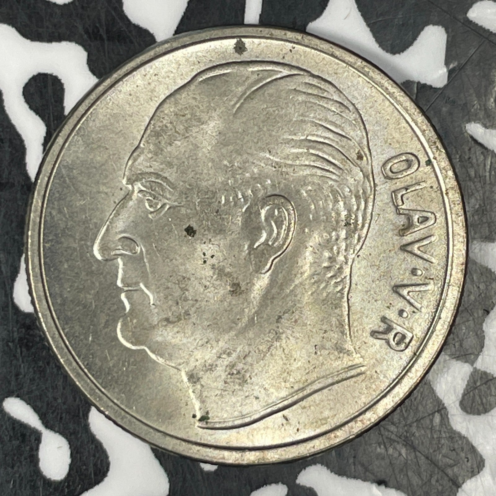 1963 Norway 1 Krone Lot#C7150 High Grade! Beautiful!