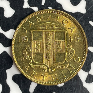 1945 Jamaica 1 Farthing Lot#T8063 High Grade! Beautiful!