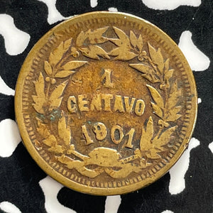1901 Honduras 1 Centavo Lot#JM0189 Scarce!