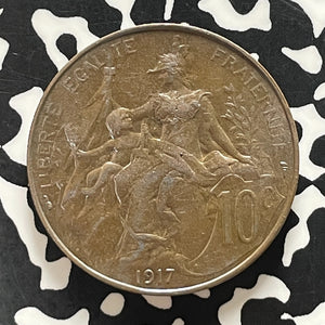 1917 France 10 Centimes Lot#T5748 High Grade! Beautiful!