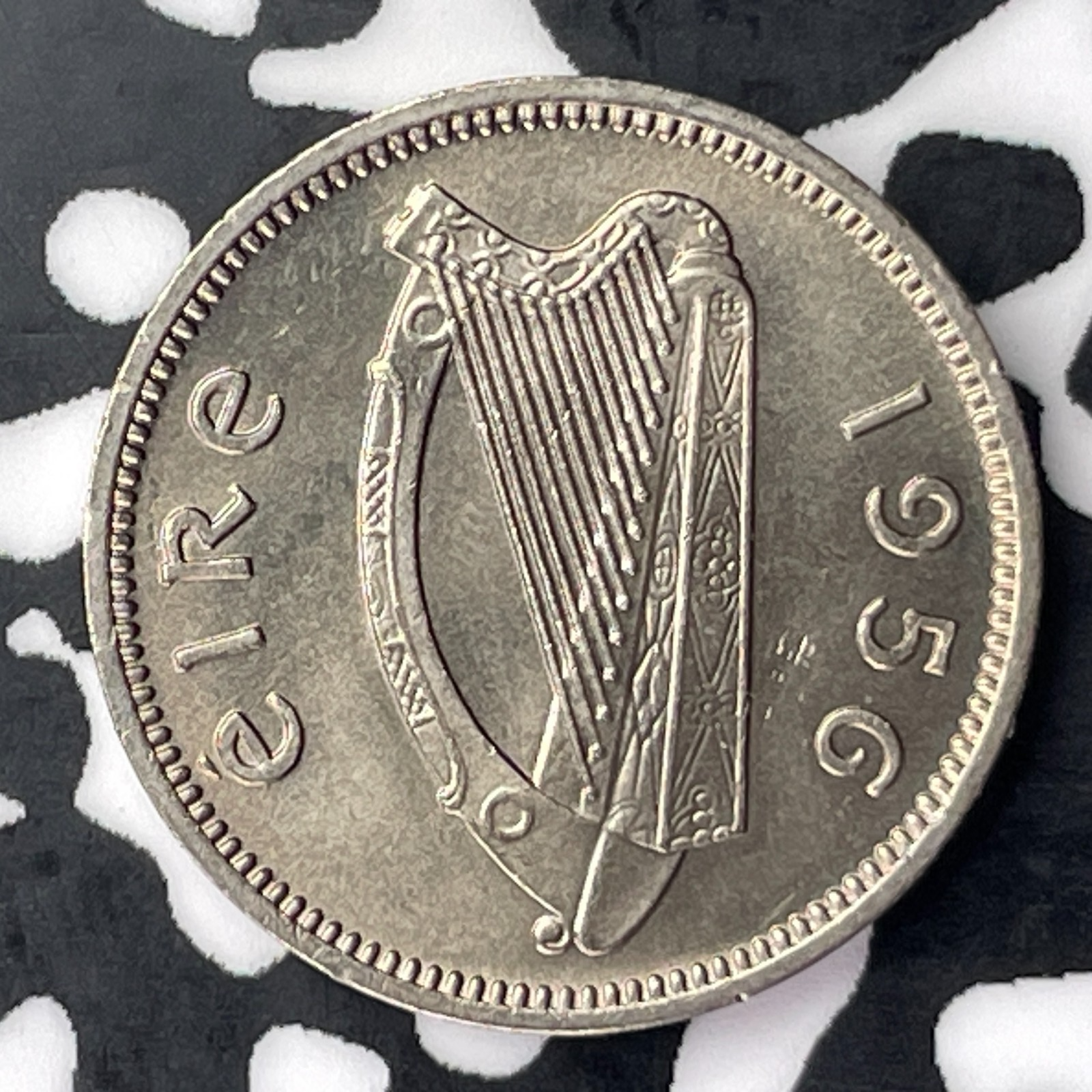 1956 Ireland 3 Pence Threepence Lot#C4274 High Grade! Beautiful!