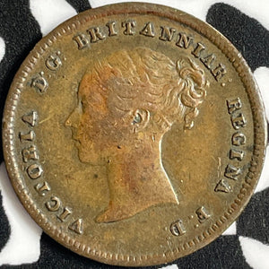 1844 Great Britain 1/2 Farthing Half Farthing Lot#D8910 Nice!