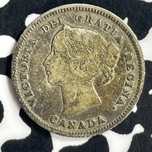 1900 Canada 5 Cents Lot#T6975 Silver!