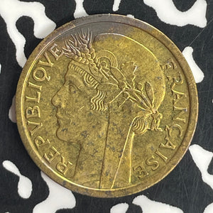 1944 French West Africa 1 Franc Lot#T8227 High Grade! Beautiful!