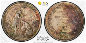 (19th Century) Germany Baptism Of Jesus Medal PCGS SP62 Lot#G8848 Silver!