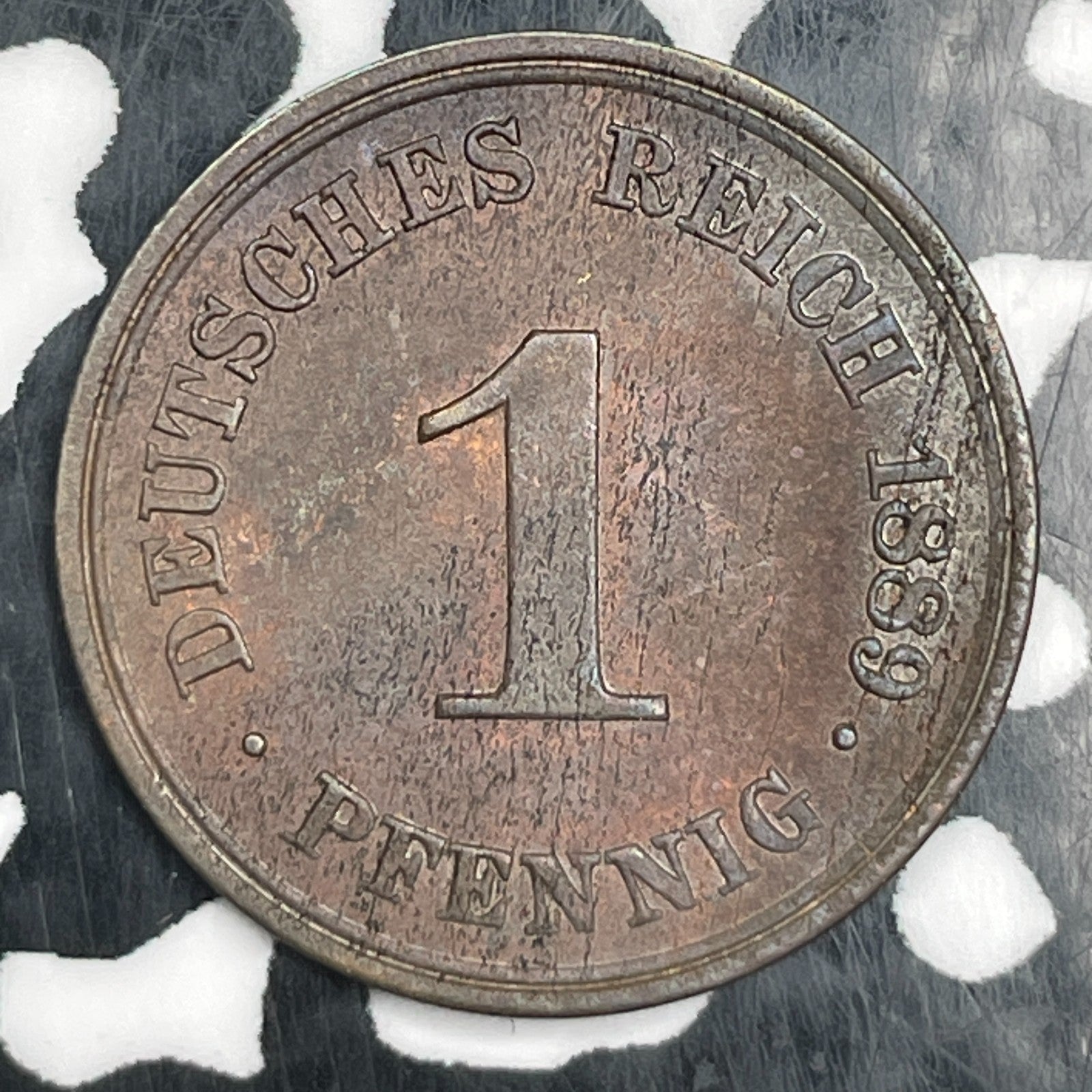 1889-A Germany 1 Pfennig Lot#N1914 Nice!