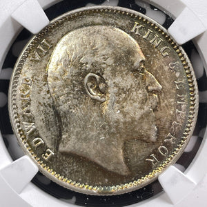 1906 India 1 Rupee NGC MS62 Lot#G9120 Silver! Nice UNC!