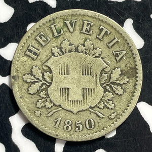 1850-BB Switzerland 10 Rappen Lot#C0459