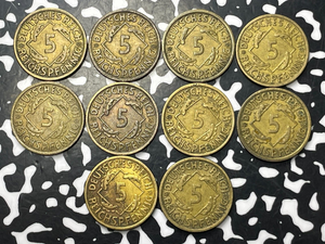 1935-A Germany 5 Pfennig (10 Available) (1 Coin Only)