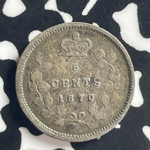 1870 Canada 5 Cents Lot#T7884 Silver!