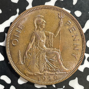 1940 Great Britain 1 Penny Lot#E9820 High Grade! Beautiful!