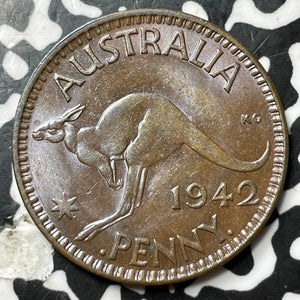 1942-I Australia 1 Penny Lot#D9975 High Grade! Beautiful!