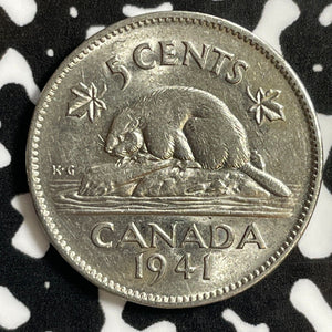 1941 Canada 5 Cents Lot#E3503 Nice!