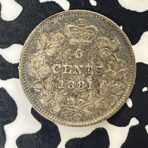 1881-H Canada 5 Cents Lot#T5932 Silver!