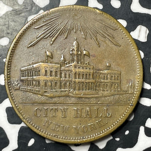 1956 U.S. City Hall New York $20 Brass Spier-Mark Lot#E6797