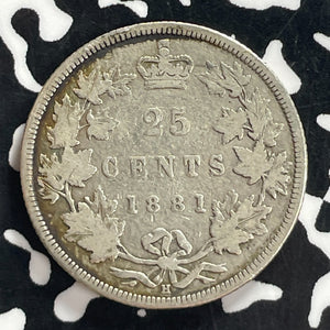 1881-H Canada 25 Cents Lot#T7728 Silver!