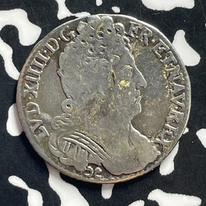 1713-Z France 1/10 Ecu Lot#JM0025 Silver! Very Scarce! KM#379.22