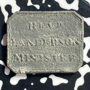 1839 Scotland Fife Cults Communion Token Lot#T7102