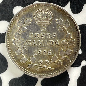 1906 Canada 5 Cents Lot#T4854 Silver! Nice!