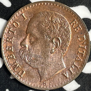 1895-R Italy 1 Centesimo Lot#D9019 High Grade! Beautiful!