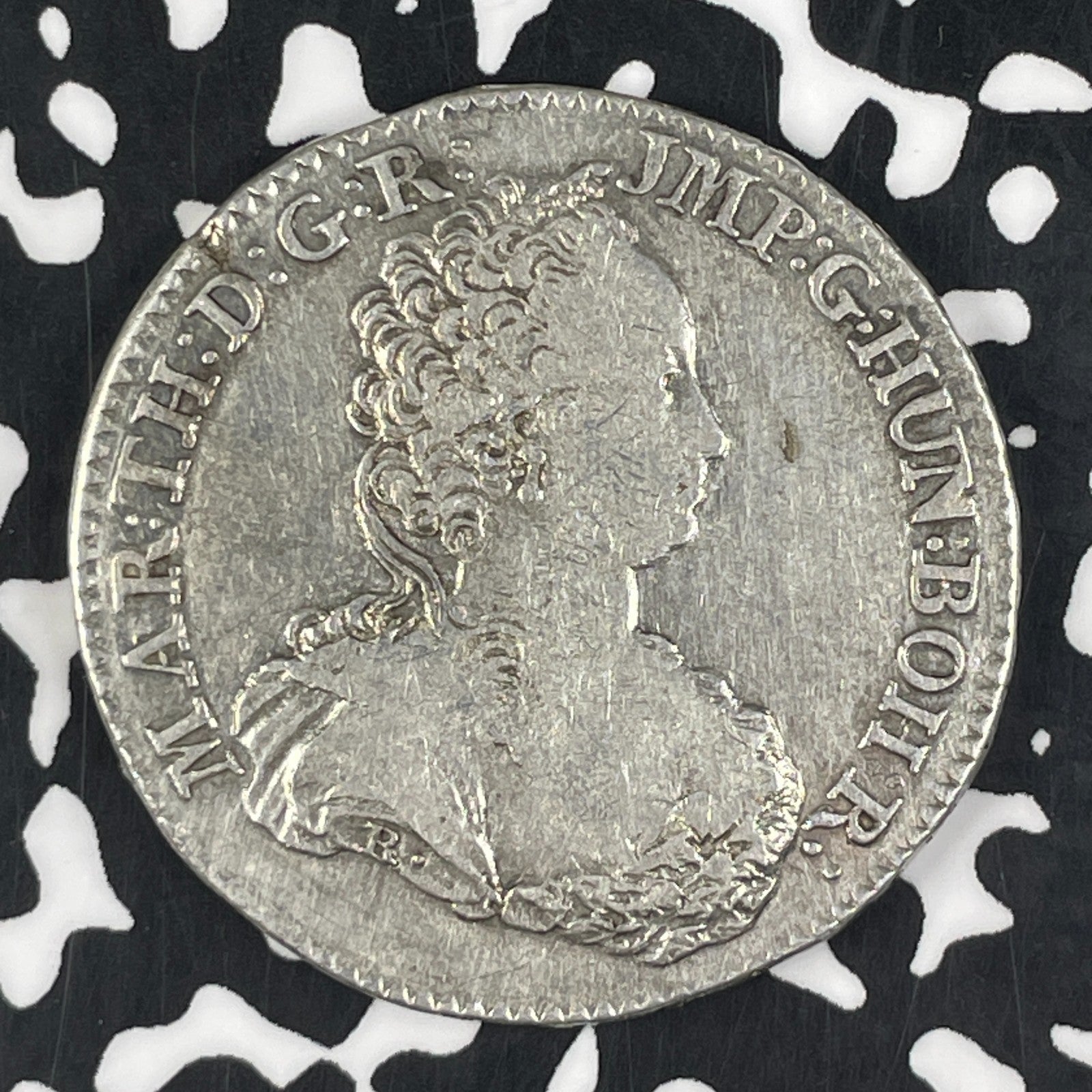 1750 Austrian Netherlands 1/2 Ducaton Lot#JM1143 Silver! Nice!