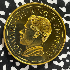 1936 New Zealand Edward VIII Fantasy Crown Lot#C0070 KM#XM3
