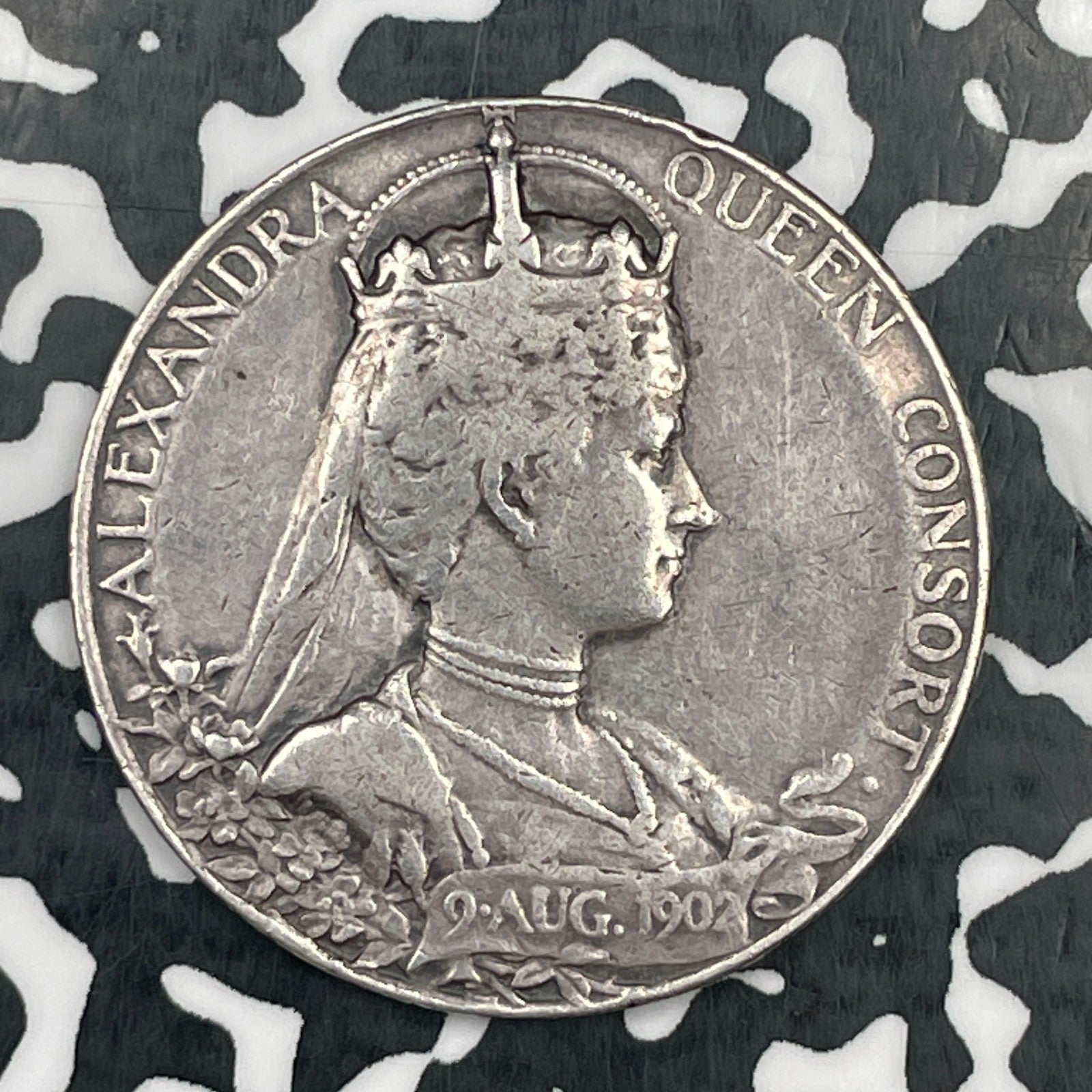 1902 Great Britain Edward VII Coronation Medal Lot#N1448 Silver! 31mm