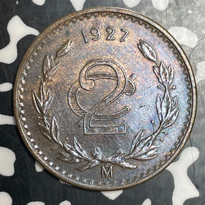 1927 Mexico 2 Centavos Lot#T3557 High Grade! Beautiful!