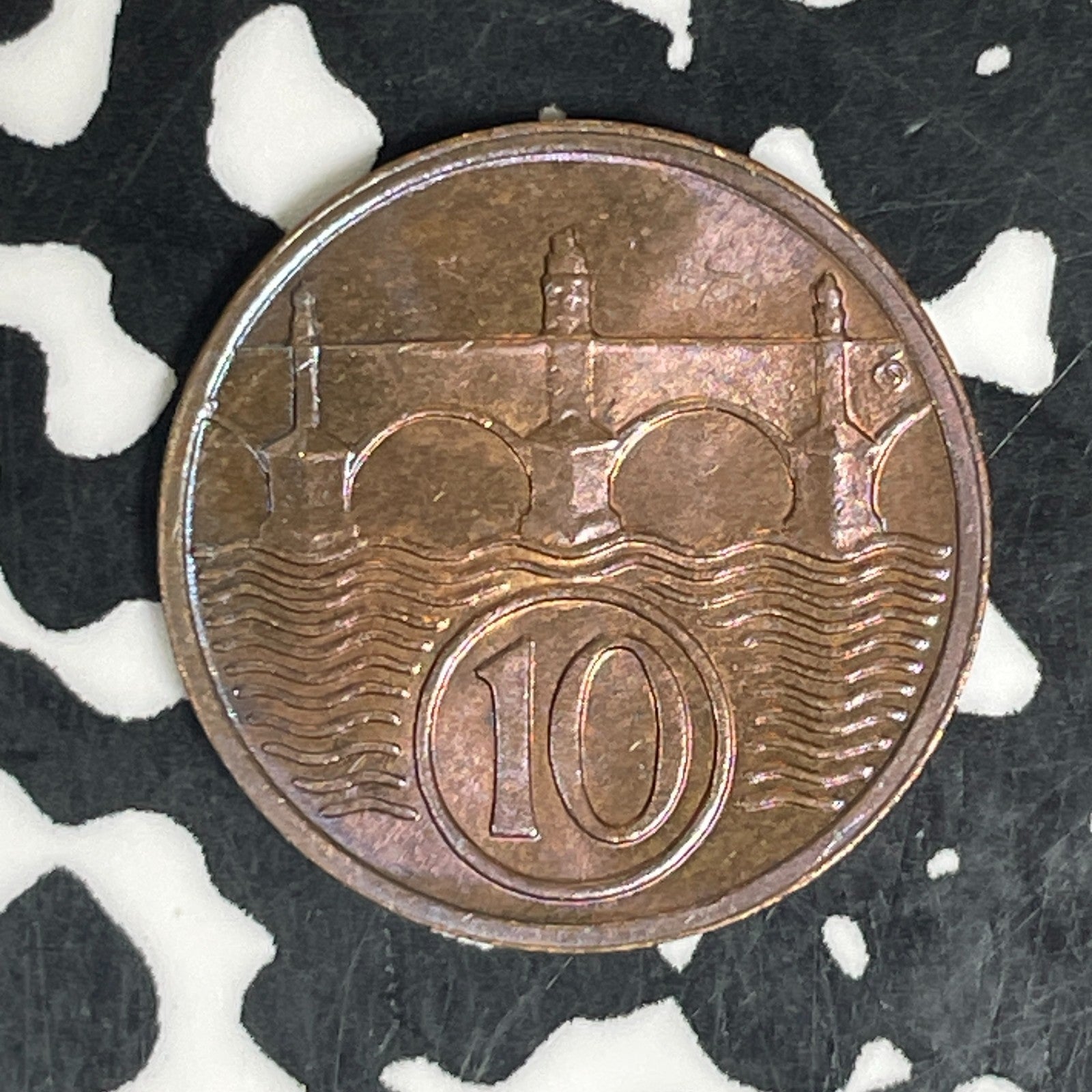 1937 Czech Republic 10 Haleru Lot#C6227 High Grade! Beautiful!