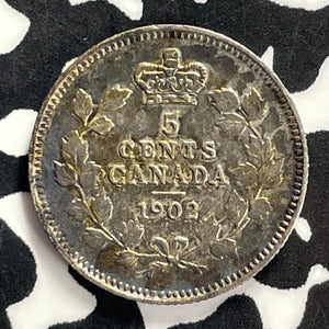1902 Canada 5 Cents Lot#T9486 Silver!