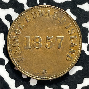 1857 Prince Edward Island 1/2 Penny Token Lot#JM9896 Nice!