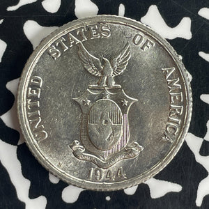 1944-S U.S. Philippines 50 Centavos Lot#T8856 Silver! High Grade! Beautiful!