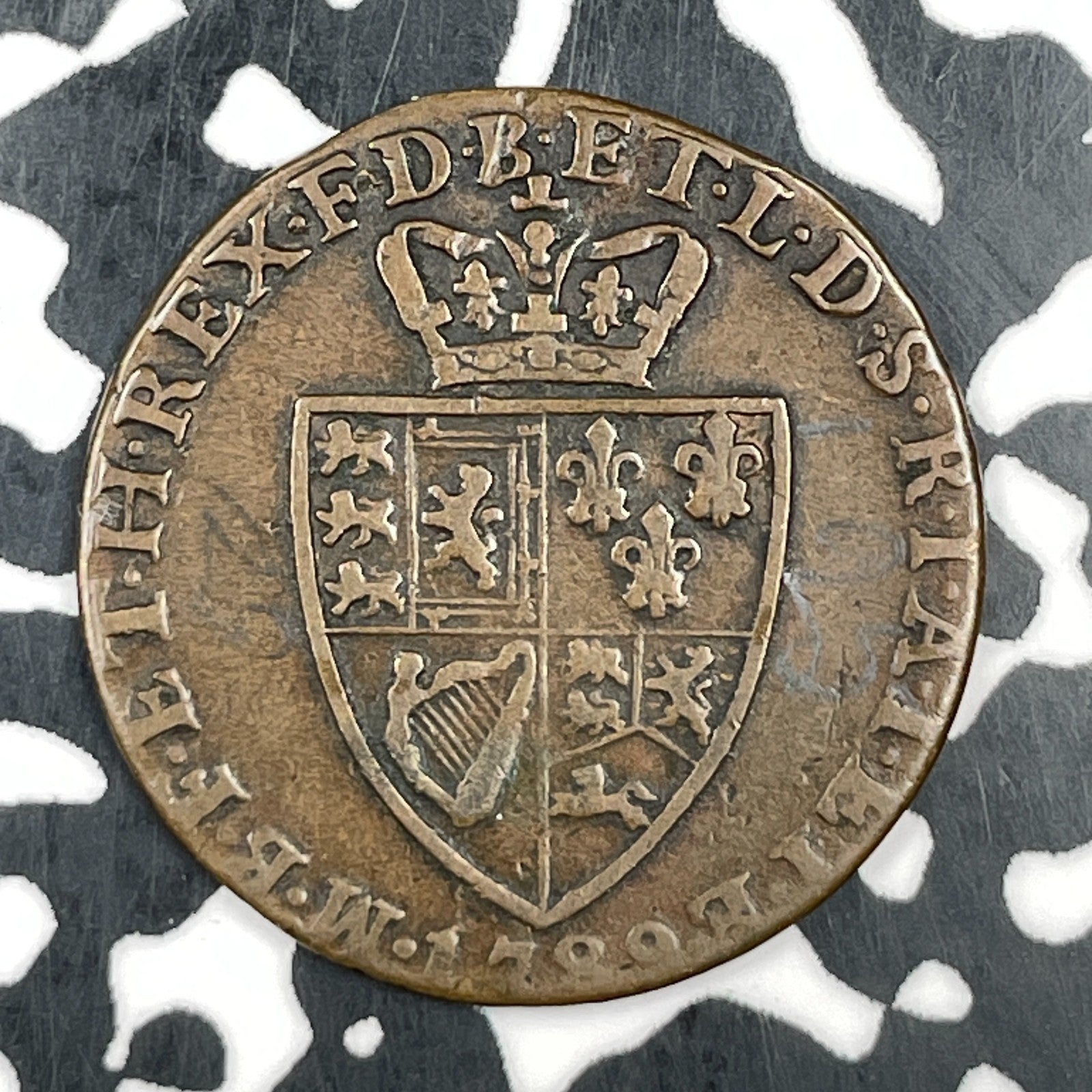 1789 Great Britain Spade 1 Guinea Gaming Token Lot#F6734
