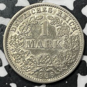 1906-D Germany 1 Mark Lot#D7939 Silver!