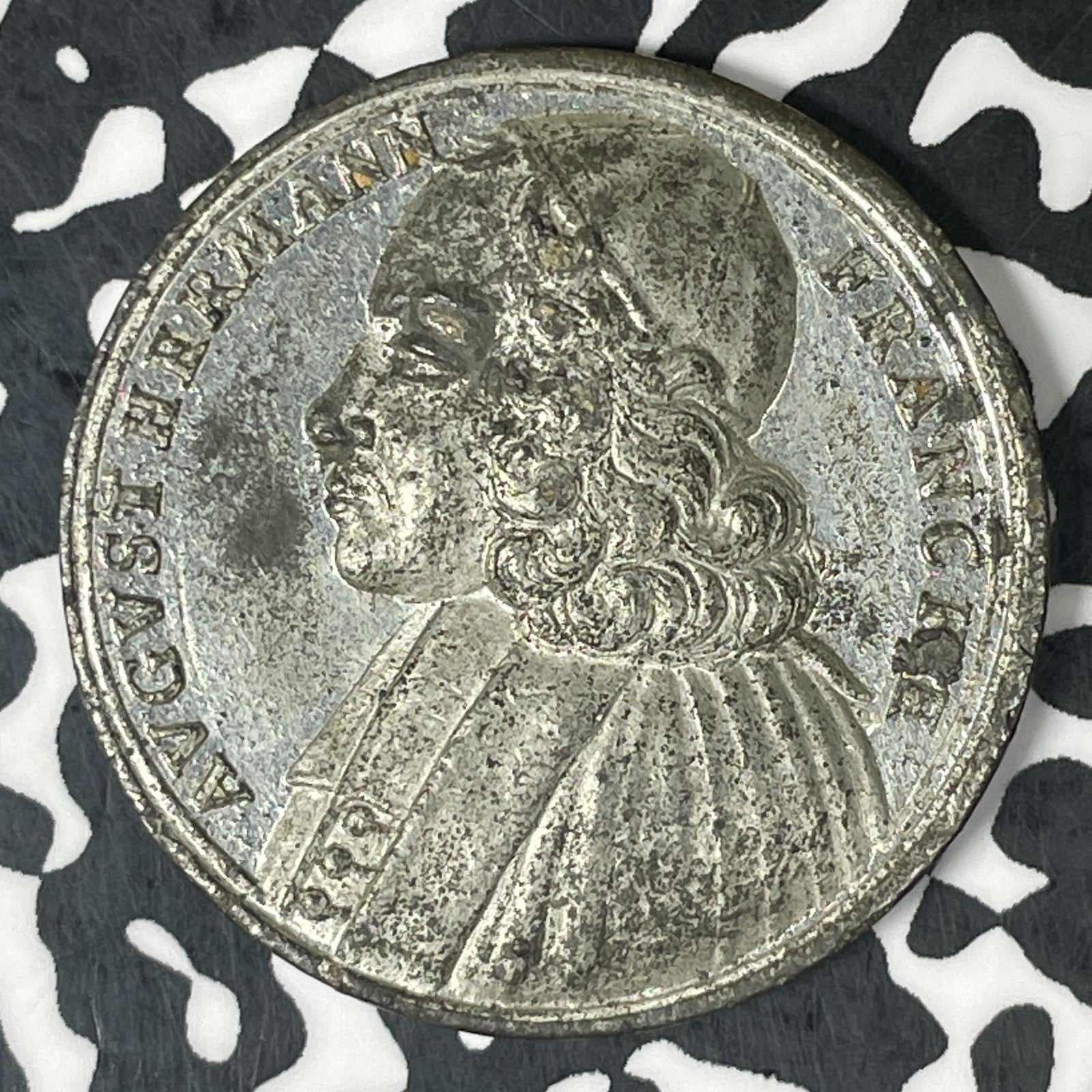 (1700s) Germany Saxony August Hermann Franke Religious Medal Lot#JM0608 33mm