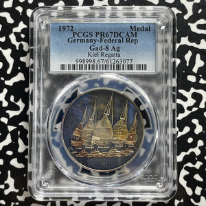 1972 West Germany Kiel Regatta Olympics Medal PCGS PR67 DCAM Lot#G1092 Silver!