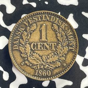 1860 Danish West Indies 1 Cent Lot#T8639