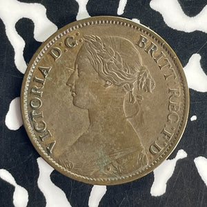 1861 Nova Scotia 1/2 Cent Half Cent Lot#T8564 Nice!