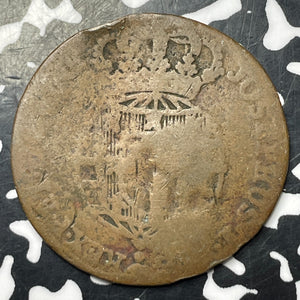 (1837) Angola 1/2 Macuta C/S On 1762 1/4 Macuta Lot#MK170 KM#49.1