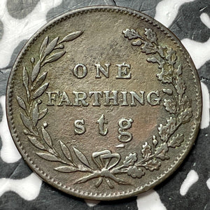 1836 Antigua 1 Farthing Lot#JM7276 Scarce!