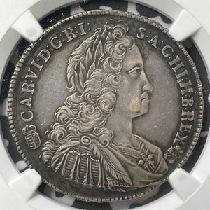 1740-KB Hungary 1/2 Thaler NGC AU58 Lot#G8371 Large Silver!